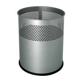 helit Corbeille à papier "the dot", 15 L, argent