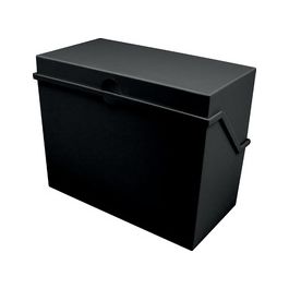 helit Petite boîte à fiches "the index" A6 paysage, noir