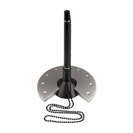 helit Porte-stylo Silver "the base", avec chaîne, argent