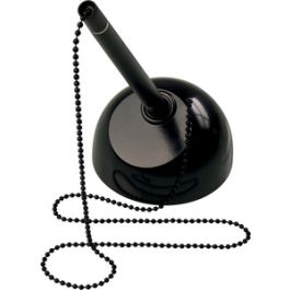 helit Porte-stylo "the heavy base", avec chaîne, noir