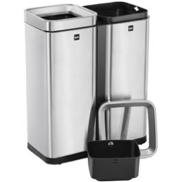 helit Poubelle de tri sélectif "the twin bin", 2 x 30 litres