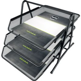 helit Set de corbeilles à courrier "the bridge network" noir