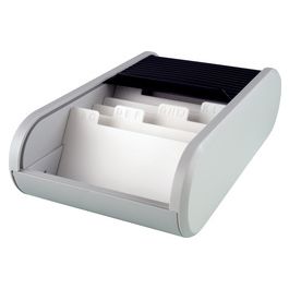 helit Visitenkartenbox "the personal", schwarz/lichtgrau