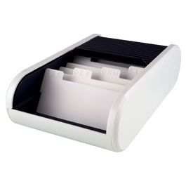 helit Visitenkartenbox "the personal", schwarz/weiß