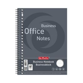 herlitz Bloc business avec spirale sur la longueur, A4,