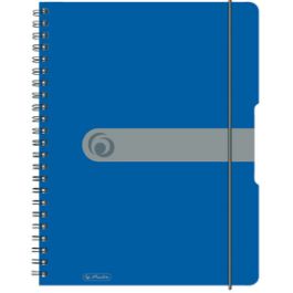 herlitz Cahier à spirales easy orga to go, A4, bleu