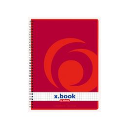herlitz Cahier à spirales x.book A5, 160 pages, quadrillé