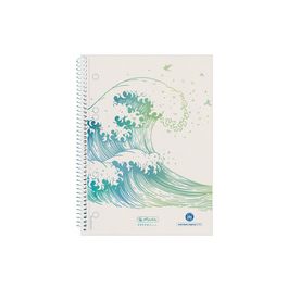 herlitz Cahier spiralé GREENline Ginkgo, A5, quadrillé