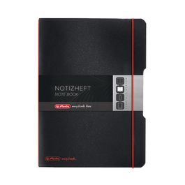 herlitz Carnet de notes my.book flex, A5, PP, noir