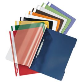 herlitz Chemise à lamelle "Quality", A4, film PP, gris