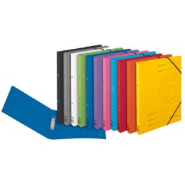 herlitz Classeur à anneaux easyorga, A4, carton x5