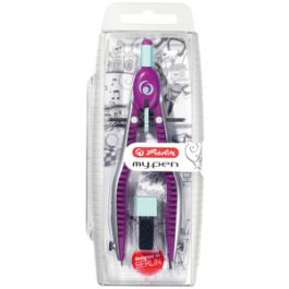 herlitz Compas à réglage rapide my.pen, lilas/menthe