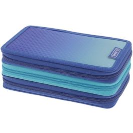 herlitz Etui scolaire TriCase "Dip Dye Blue", 31 pièces
