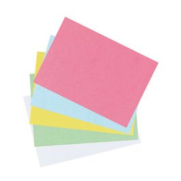 herlitz Fiches bristol, A6, uni, jaune