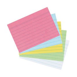 herlitz Fiches bristol, A7, ligné, vert