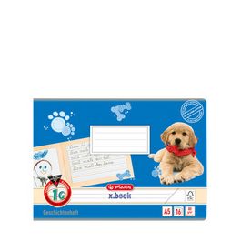 herlitz Geschichtenheft x.book, DIN A5 quer, Lineatur 1G