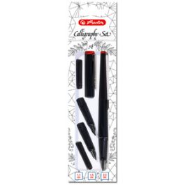 herlitz Kit de calligraphie, 5 pièces, noir