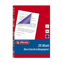 herlitz Papier carbone pour écriture à la main, A4