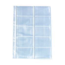 herlitz Pochettes perforées pour 10 cartes de visite