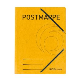 herlitz Postmappe, Karton, DIN A4, gelb