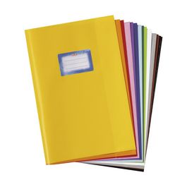 herlitz Protège-cahier format A4, gaufré (raphia), PP, blanc x25