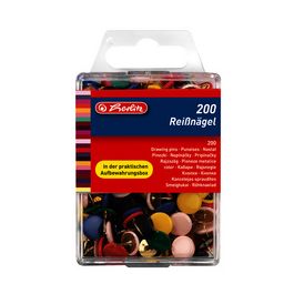 herlitz Punaises, diamètre: 9,5 mm, assorti