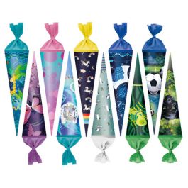 herlitz Schultüte, rund, 350 mm, Motive sortiert x20