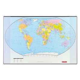 herlitz Sous-main avec une carte politique du monde