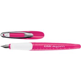 herlitz Stylo plume my.pen, largeur de plume: M, rose/blanc