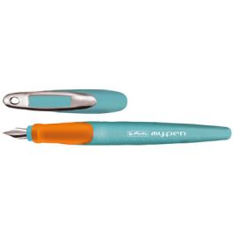 herlitz Stylo plume my.pen, plume: M, turquoise/orange