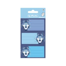 herlitz Étiquettes pour livres Wild Animals Loup, 78 x 42 mm