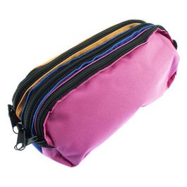 kangaro Trousse, 3 compartiments, orange/bleu/fuchsia