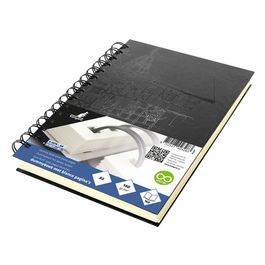 kangaro Spiral-Skizzenbuch Design, DIN A5, 80 Blatt, schwarz