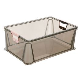 keeeper Boîte de rangement "luis", 45 L, gris translucide