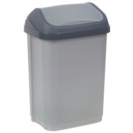 keeeper Poubelle "swantje", 10 litres, argent / graphite