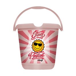 keeeper Seau à motif "ilvie emoji positiv", rond, 10 litres