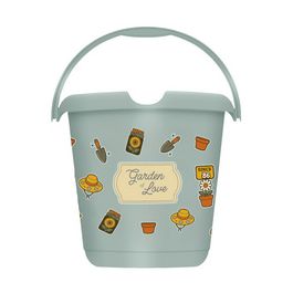 keeeper Seau à motif "ilvie garden", rond, 10 litres