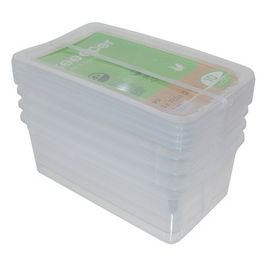 keeeper Set de rangement "bea", 3x 18 litres, PP, couvercle