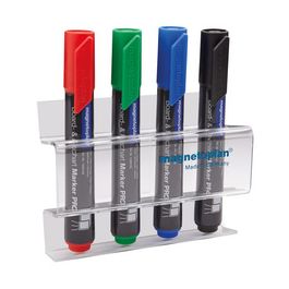 magnetoplan Porte-marqueur acrylique, pr 4 marqueurs tableau