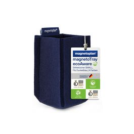 magnetoplan Pot à crayons magnetoTray, petit, bleu