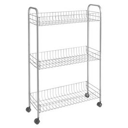 metaltex Desserte multi-usage Slim DELUXE, 3 niveaux, argent