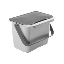 metaltex Poubelle bio Bintex, avec couvercle, gris