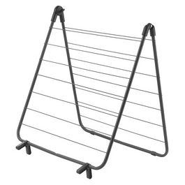 metaltex Séchoir à linge pour baignoire Nevis, noir mat