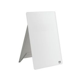 nobo Chevalet de bureau en verre, A4, blanc