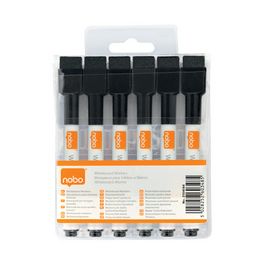 nobo Marqueur pour tableau blanc, set de 6, noir