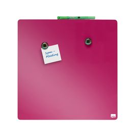 nobo Tableau mémo carré, (L)360 x (H)360 mm, rose vif
