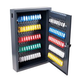 pavo Armoire à clés Deluxe, pour 100 clés, gris foncé