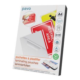 pavo Pochette de plastification, A4, autocollant