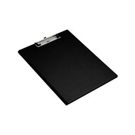 pavo Porte-bloc à pince, avec revêtement film, A4, noir