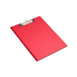 pavo Porte-bloc à pince, avec revêtement film, A4, rouge